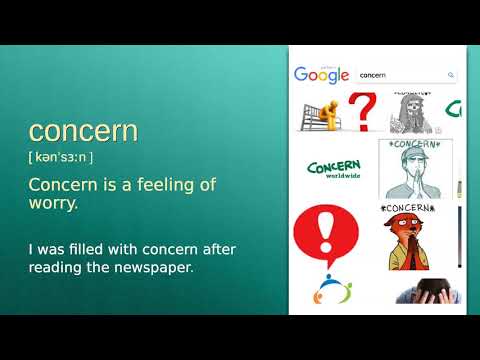 Concern : B2 Level English Vocabulary Lesson, Www.LipLix.com