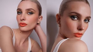 Soft Spring Green And Peachy Makeup | Hung Vanngo