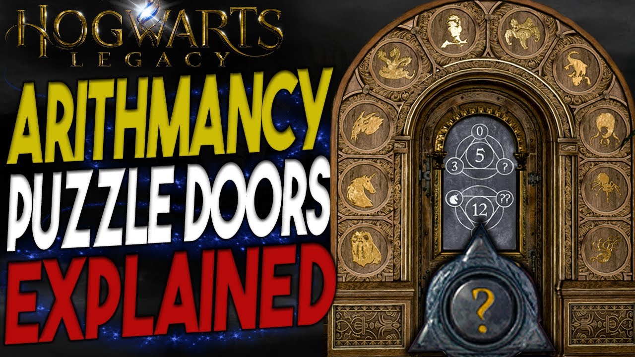 Hogwarts Legacy door puzzle, How to solve numbers and symbols riddle