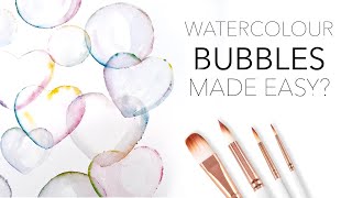 Watercolour Bubbles Made Easy? (This didn't go as I expected...)