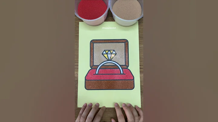 [ ASMR ] Sand Painting Diamond Ring#sandasmr #satisfying #relaxing #short #sandpainting #painting