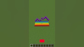 Satisfying Minecraft Scaffolding Art Rainbow #0