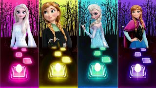 Frozen 2 - Wednesday addams & Something Never Change vs Megan into  the unknown Tiles Hop EDM RUSH