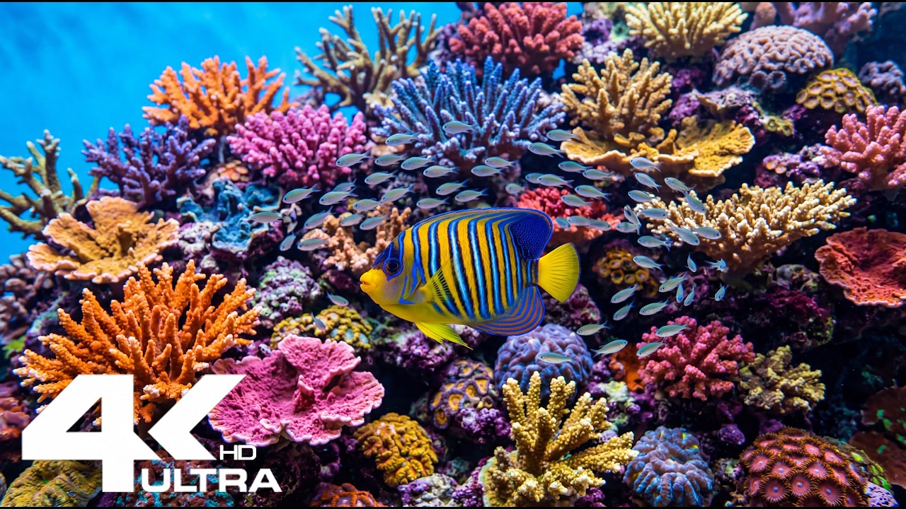 4K Aquarium Jellyfish & Fish | Soft Underwater Lighting & Relaxing Sleep Music