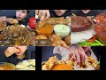 ASMR eating: mutton biryani, momos challenge, spring roll, idli sambar #shorts #vlog #mukbang#eating