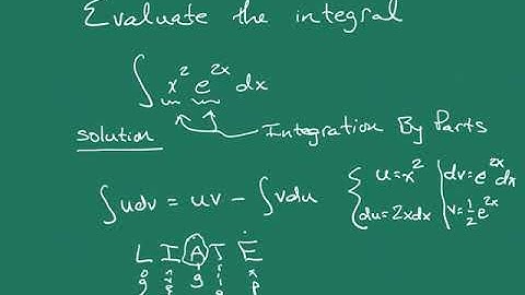 Integration By Parts - Example 1