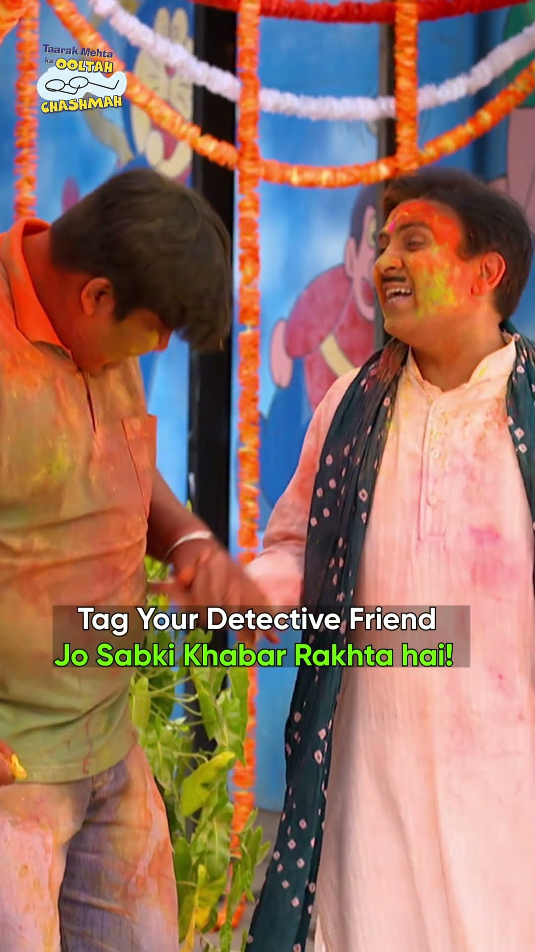 Tag Your detective friend!#shorts  #tmkoc #trending #holi  #funny #comedy #funnyvideo