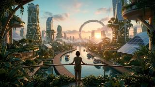 The Solarpunk City of 2150 | Ambient Music for Deep Relaxation & Inner Calm | 4K
