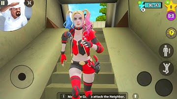 Scary Stranger 3D - New Funny Pranks Levels Harley Quinn Enter in Mr Grumpy House (Android/iOS)