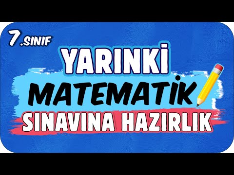 YARINKİ MATEMATİK SINAVINDA