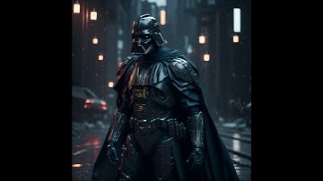 Star Wars Cyberpunk Futuristic Darth Vader