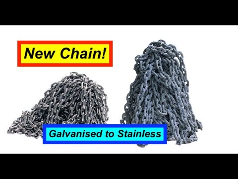 ⁣How to change to Stainless Steel Anchor Chain. 316L G60.  From Galvanised.  #anchorchain