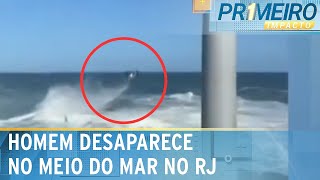 Homem sofre acidente com jet-ski e some em meio às ondas no RJ | Primeiro Impacto (23/04/24)