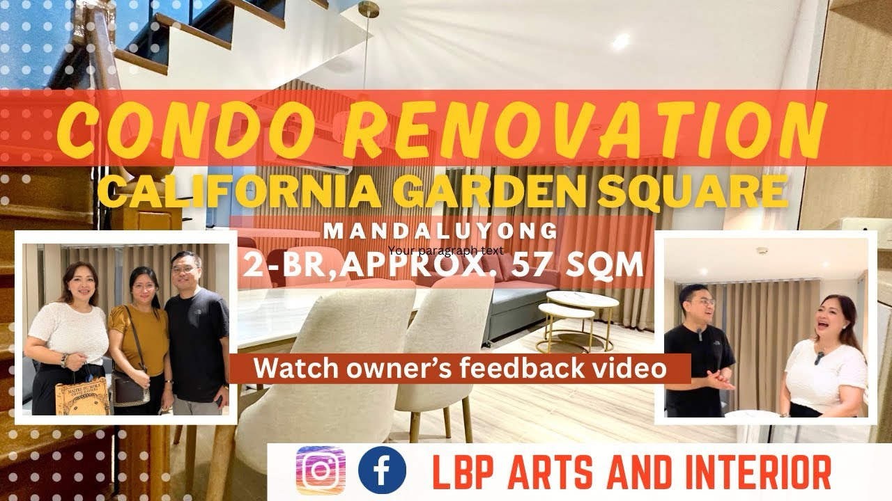 RENOVATION || California Garden Square, Madaluyong || 2-bedroom, approx 57 sqm