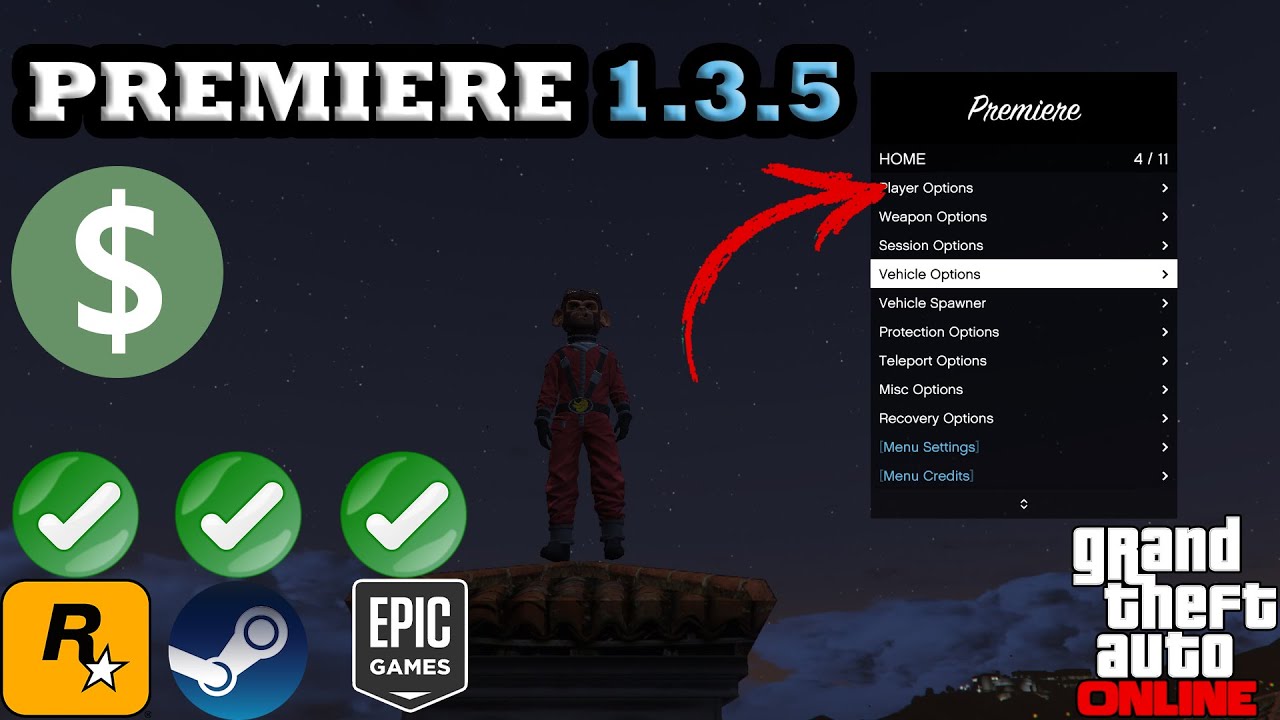  COMMENT  AVOIR  UN MOD MENU GRATUIT SUR  GTA  ONLINE  GTA  