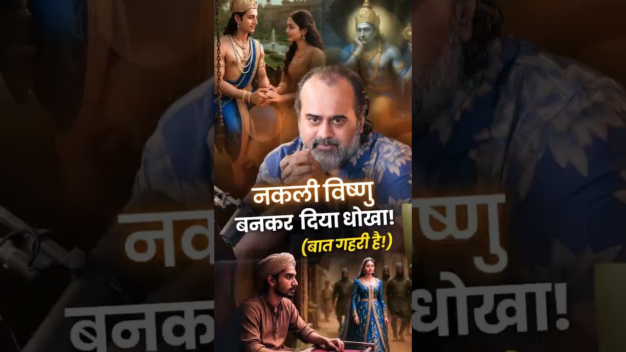 नकली विष्णु बनकर दिया धोखा! || आचार्य प्रशांत #acharyaprashant #god #shorts