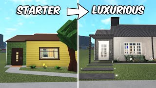 RENOVATING THE BLOXBURG STARTER into a LUXURIOUS HOUSE | roblox