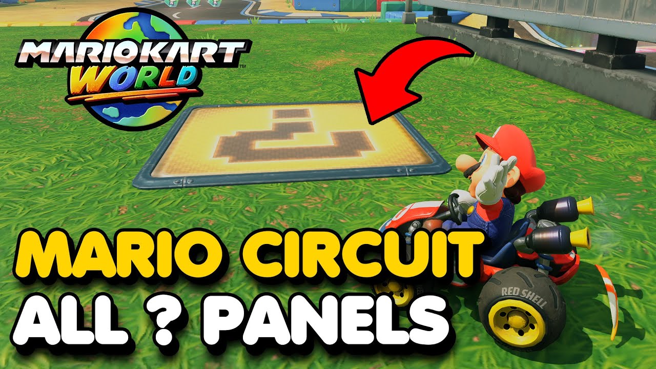 Interigation Panel Mario Kart World - Mario Circuit All Interrogation Panel Locations ...