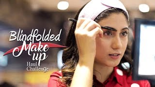 Blindfolded Makeup Haul Challenge | Safa Kabir