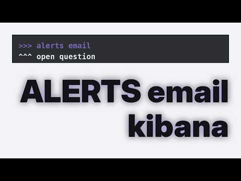 Logstash, Kibana and email alerts