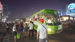 Philippines Bulacan Ordinary Fare Bus Night Ride From Sm Fairview To Sm San Jose Del Monte1of 2