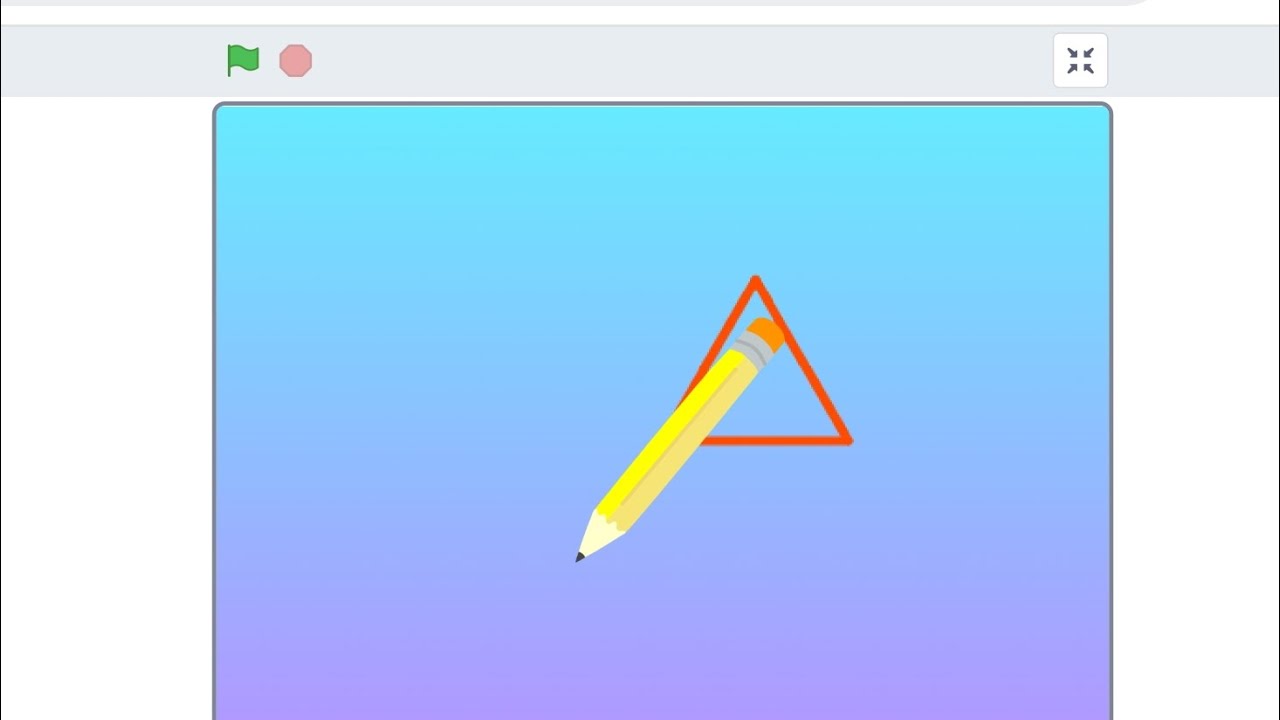 #scratch #animation @LearnWithShaistaS| How to make a Triangle in ...