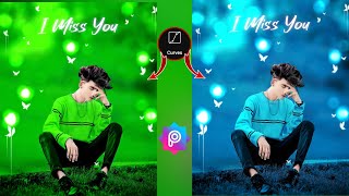 Picsart I Miss You Photo Editing | Picsart Background Colour Change New Tricks screenshot 1