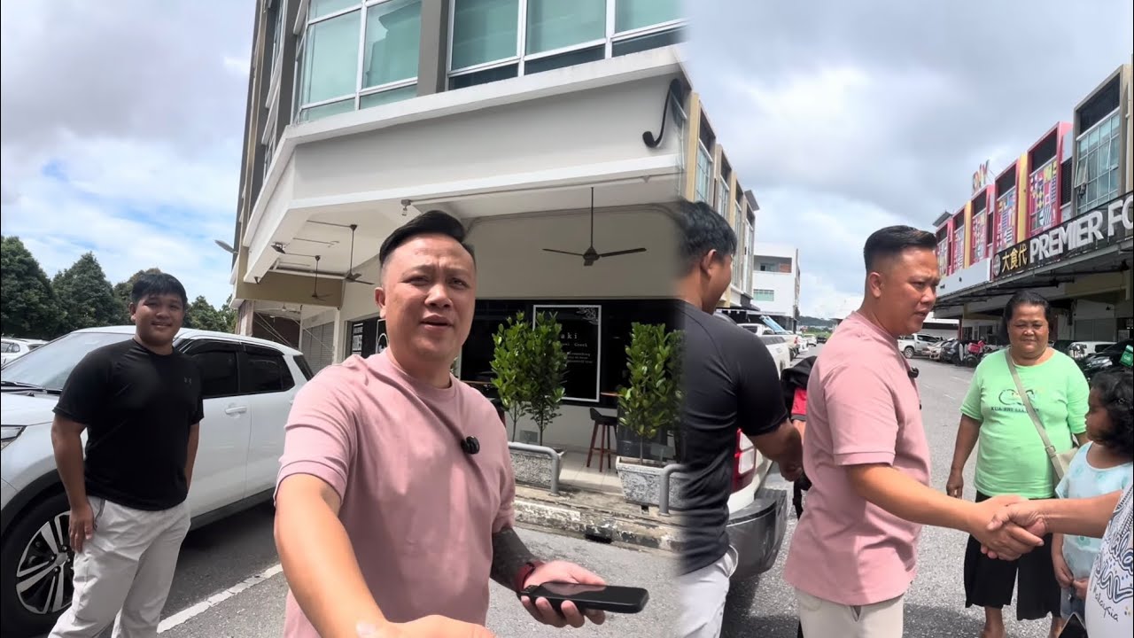 Terserempak Dengan Abun Bilun Depan Kedai Makan // Bawa Family Datang Dari Jauh Sarapan Pagi