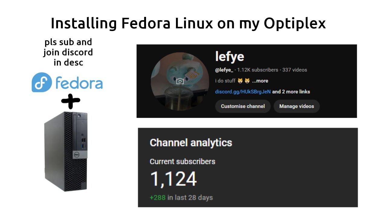 Weekend Installs: Installing Fedora Linux on my Optiplex 7050 - YouTube