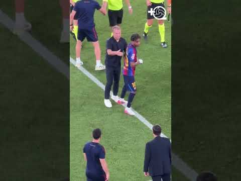 Video El abrazo entre y Yamal tras la victoria del ante el Athletic