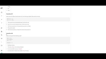 0x06  C   More pointers, arrays and strings Quiz