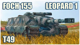Foch 155, T49 & Leopard 1 • WoT Blitz Gameplay