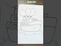 ship drawing 🚢 // how to draw ship 🚢😆 #shorts #drawing #easydrawing #ship