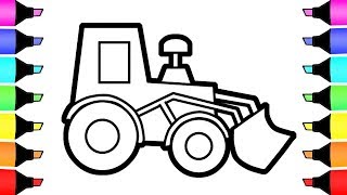 Coloring Pages Toy Tractor Colouring book for children