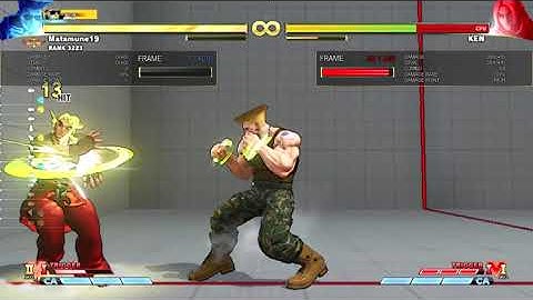 SFV MATAMUNE19 GUILE SONIC LOOP VER. 641 DMG in S5