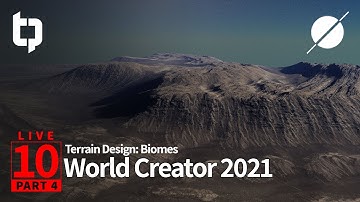 World Creator 2021 LIVE | 10 Part 4 | Terrain Design: Biomes