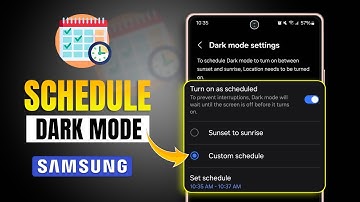 How to Schedule Dark Mode to Automatically Turn On and OFF on Samsung
