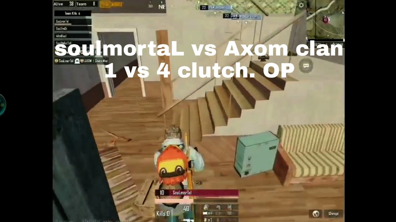 Epic fight || soul vs axom || soulmortaL 1 vs 4 on axom ||# Road to 1k Plz Support
