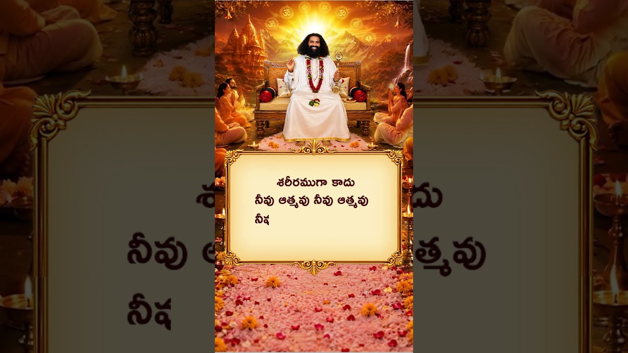 నీవు శరీరం కాదు… దివ్య ఆత్మవు! | నీ నిజ స్వరూపాన్ని మరచిపోకు | #shorts