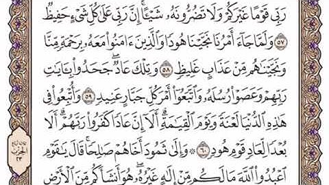تكرار الوجه الثامن من سورة هود كل آية ٣مرات للشيخ فارس