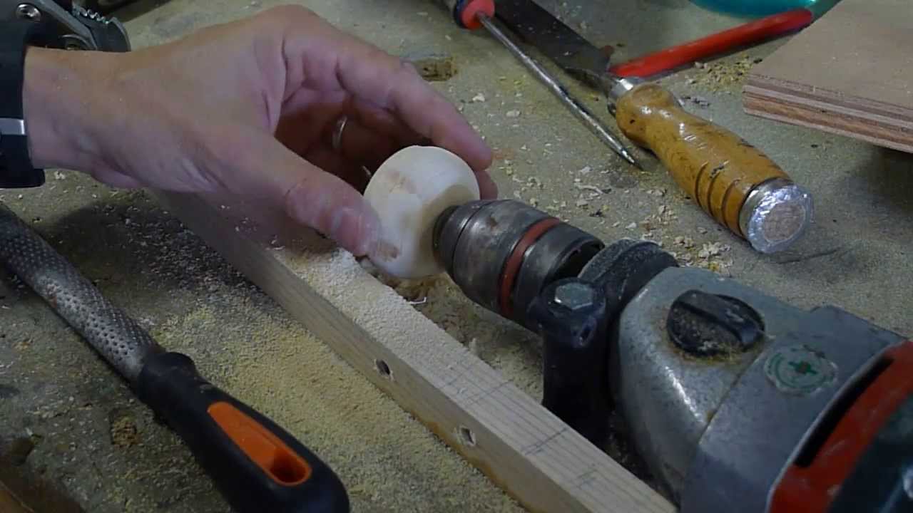 Travail du bois Fabrication d�un bouton moleté pour mes