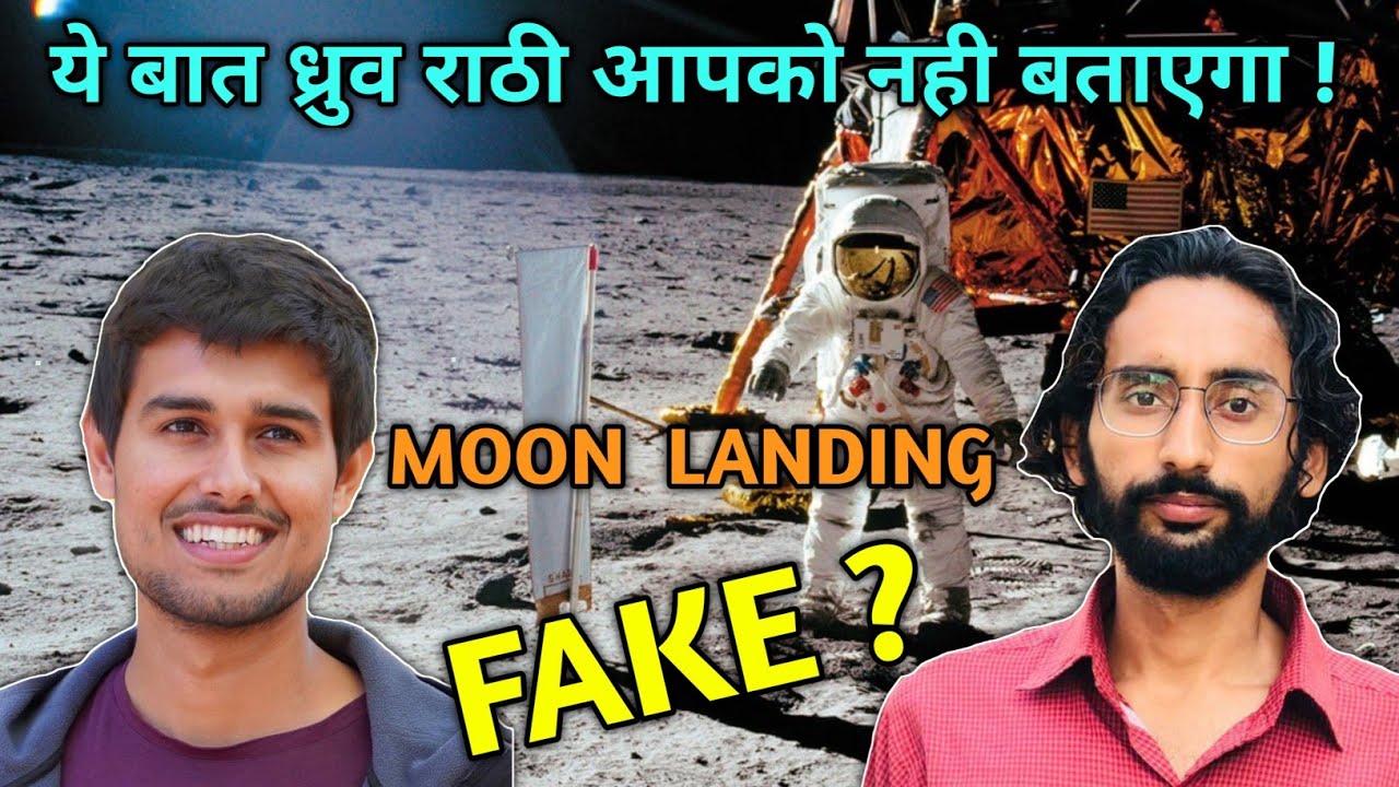 Dhruv rathee exposed moon landing mystery chanakya tiwari youtube