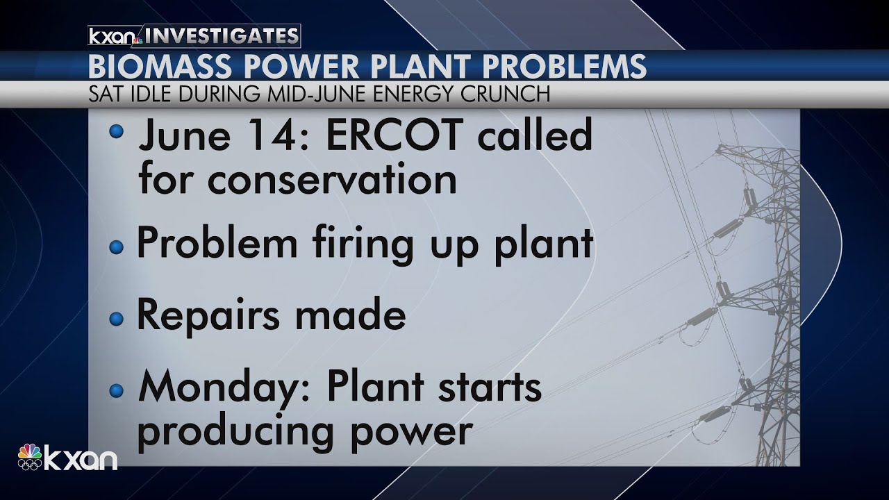 Austin’s biomass power plant idled again during mid-June energy crunch