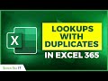 How to do Lookups with Duplicates in Excel 365