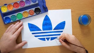 How to draw an Adidas Originals logo