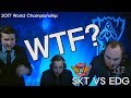 SKT VS EDG 기적의 한타 전세계 해설진 반응 / The reaction of commentators around the world - SKT VS EDG