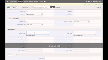 VTiger Google Address Lookup (Auto Complete)