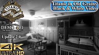 Titanic Honor and Glory Virtual Tour | Old Black &amp; White Film | 4K