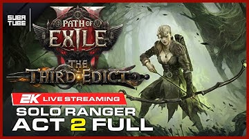 PATH OF EXILE 2 Rise of the Abyssal Act 2 FULL - SOLO Ranger Class Gameplay Playthrough