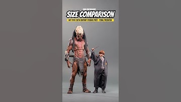 Size Comparison: Hot Toys 20th Century Studios Prey - Feral Predator #hottoys #predator